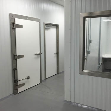 Conventional cooler/freezer doors